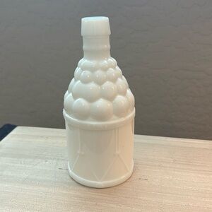 Vintage Wheaton army drum Milk glass bitters bottle